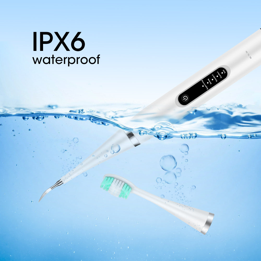 Belro dental tartar removal teeth cleaner tool with LED light, compact electronic device for dental hygiene and tartar removal.