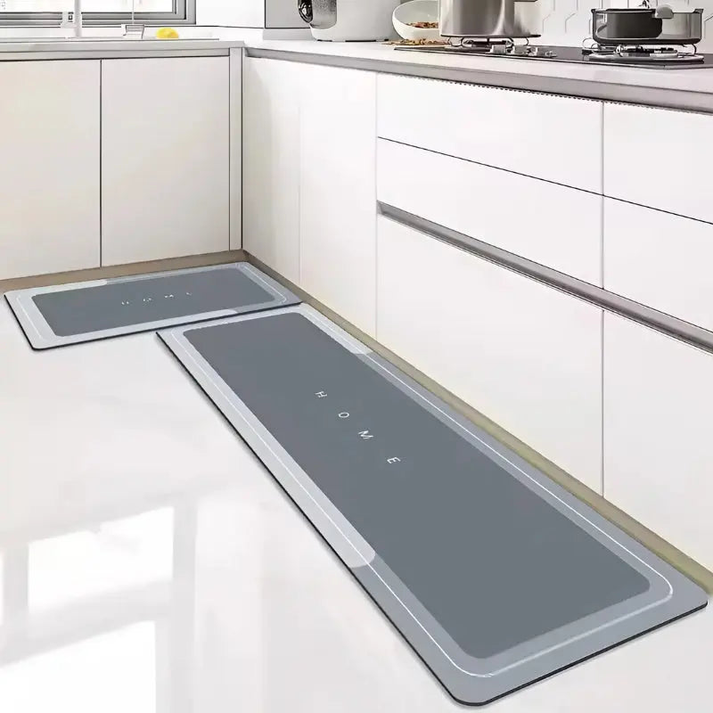 Non-slip absorbent kitchen and bath floor mat by Mivoza, featuring safety grip and soft surface for home comfort and protection.