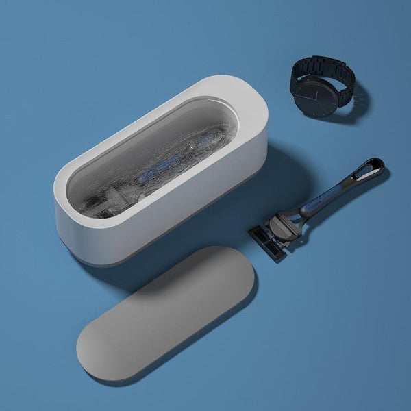 Belro portable ultrasonic jewelry cleaner with stainless steel tank and digital controls, compact and easy to use.