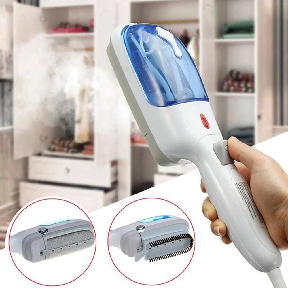 Belro portable steam steamer for men's clothing, compact handheld device with water tank and steam outlet for garment ironing.