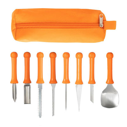 Belro pumpkin cutting set with stainless steel tools, automotive-themed cutting tools for precise carving and craft projects.