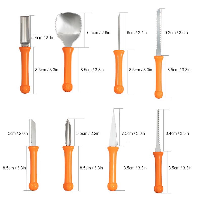 Belro pumpkin cutting set with stainless steel tools designed for automotive use, featuring precision cutting blades.