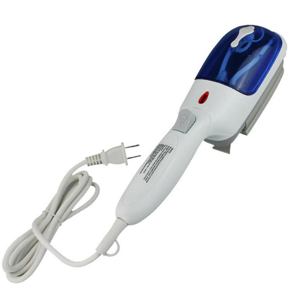 Belro portable steam steamer for men's clothing, compact device with a water tank and steam nozzle for easy garment steaming.