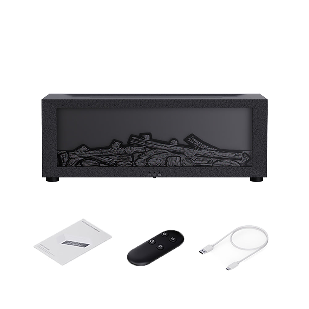 Belro Flame Diffuser Humidifier displaying a sleek design with a glowing flame effect for health and beauty fragrance use.