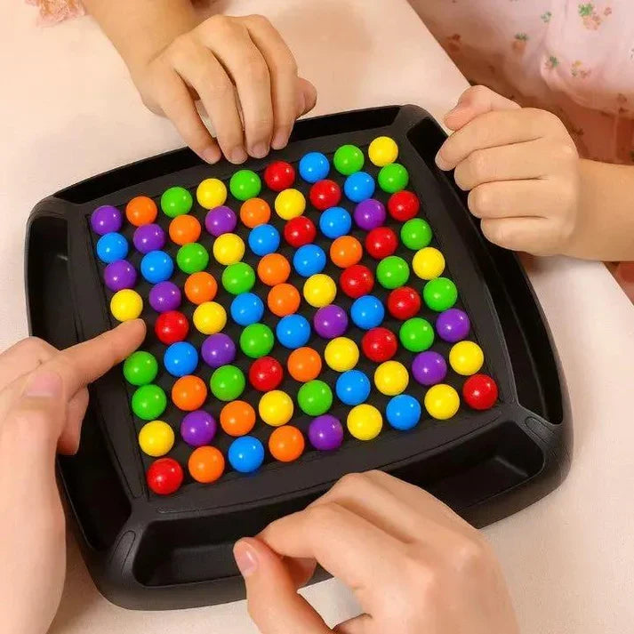 Marble strategy board game for two players by Mivoza, featuring a marble duel that challenges logic and concentration.