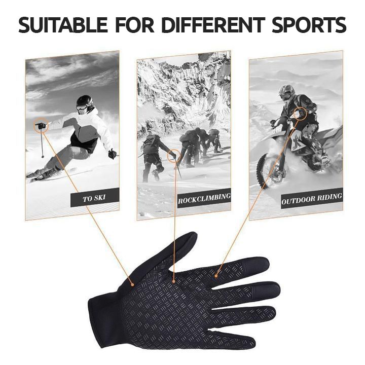 Belro unisex thermal gloves with touchscreen fingertips, winter accessories designed for warmth and device use.