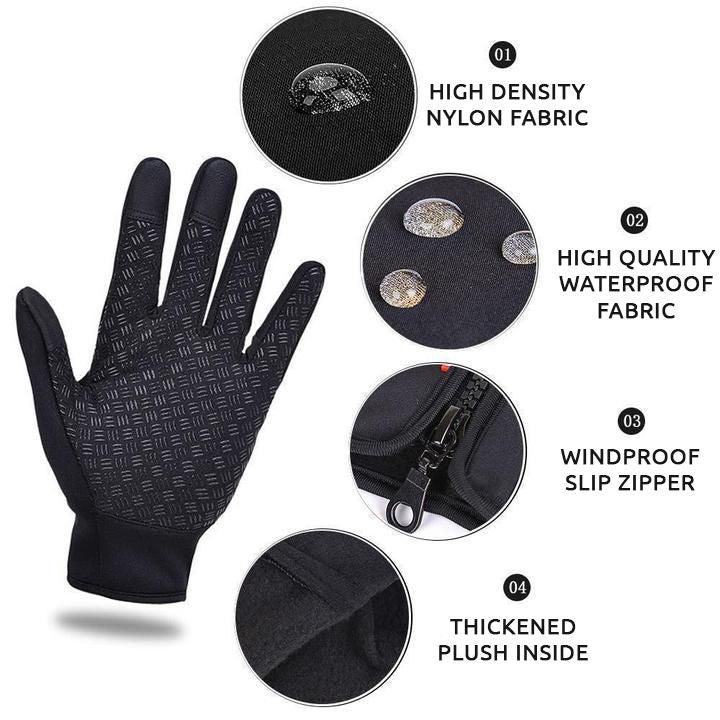 Belro thermal cycling and ski gloves for men and women, touchscreen compatible, designed for warmth and outdoor activities.