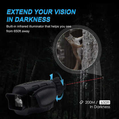 Belro night vision monocular with digital display, compact design, and ergonomic grip for enhanced nighttime viewing.