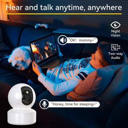 Belro indoor home security camera mounted on wall, capturing clear footage for surveillance and safety.