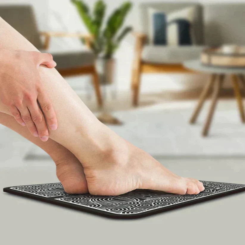 Belro rechargeable heated foot massager with adjustable settings and plush foot padding, designed for relaxing personal care.