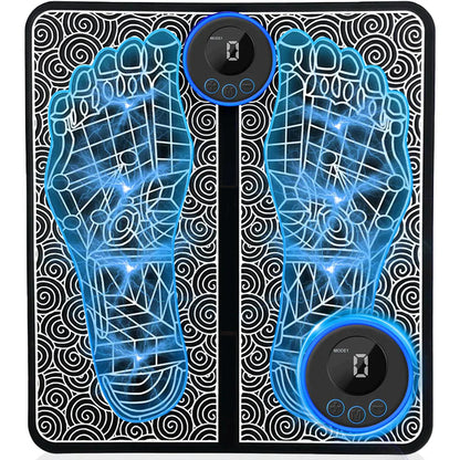 Belro rechargeable heated foot massager with control panel and cushioned foot pads for relaxing massage therapy.