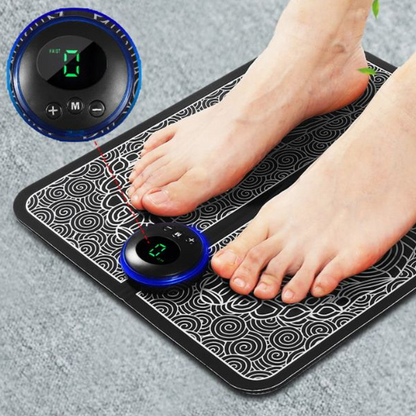 Belro rechargeable heated foot massager with control panel, designed for soothing foot relaxation and heat therapy.