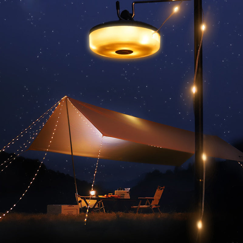 Belro waterproof portable string of lights for outdoor use, featuring stowable design and lantern-style lighting.