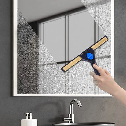 Belro squeegee for windows and showers, outdoor cleaning tool with a sturdy handle for streak-free glass and tile cleaning.