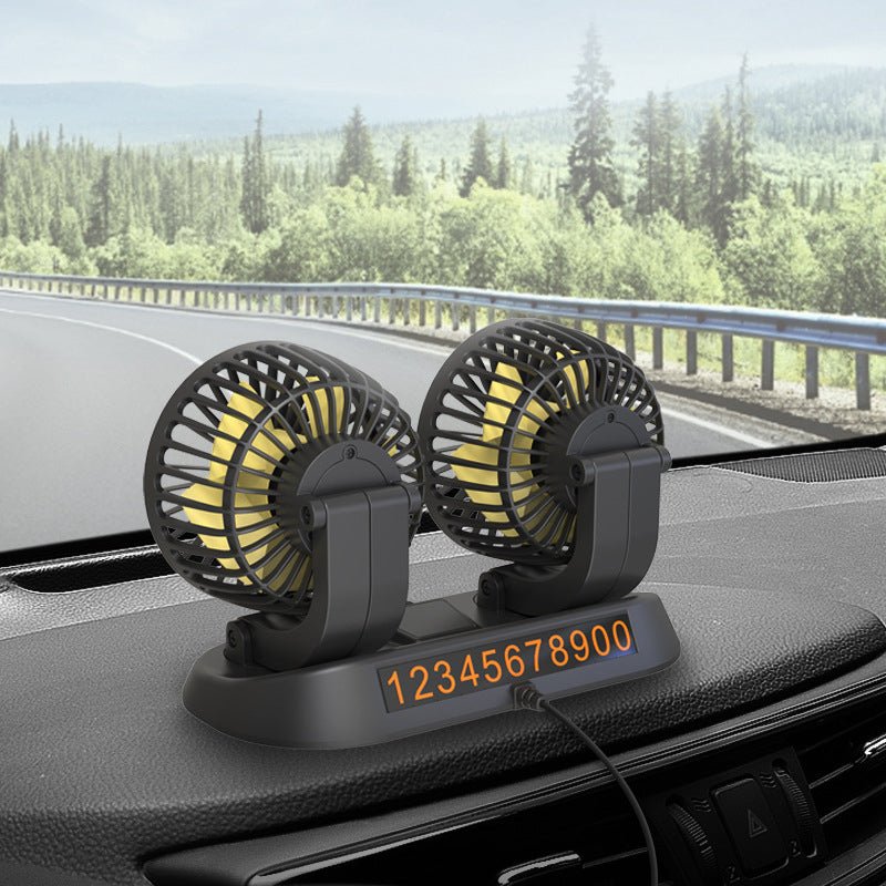 Belro cooling fan for car interior, portable device providing fresh air and airflow during outdoor activities.