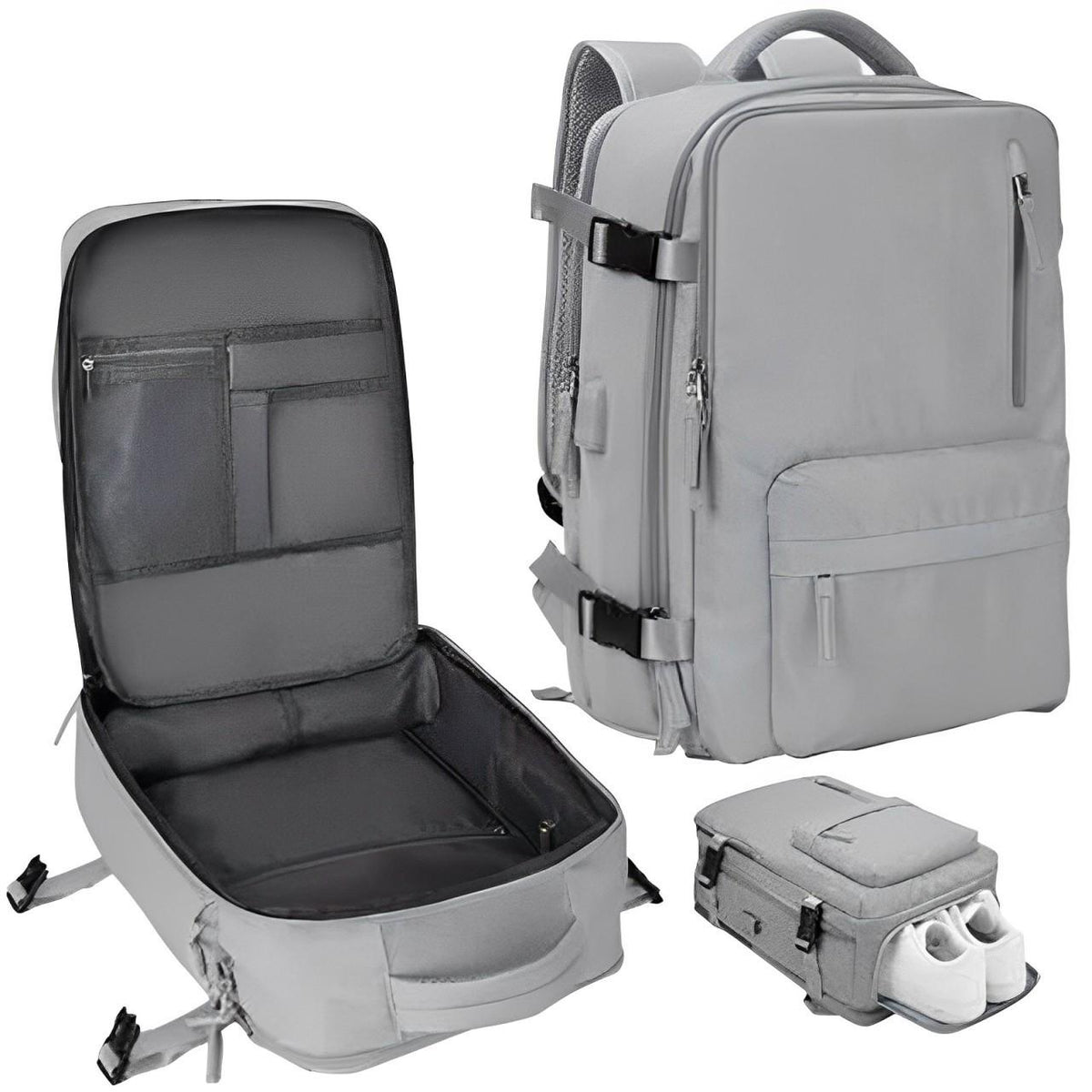 Belro women's travel backpack with multiple compartments, padded shoulder straps, and ergonomic design for comfortable travel.
