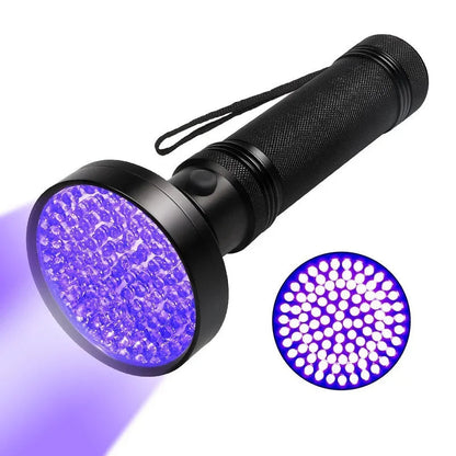 Belro UV flashlight for bed bug detection and stain finding, handheld electronic light with UV illumination for pest inspection.