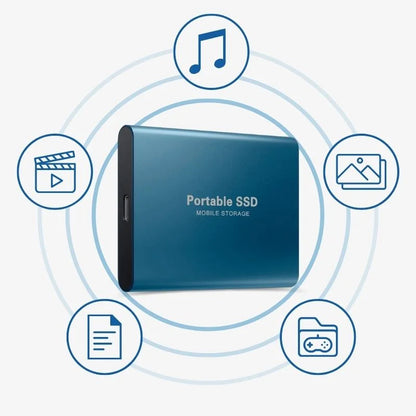 Bowlift 128GB external SSD with ultra-fast transfer speeds, portable USB solid state drive, sleek black design.