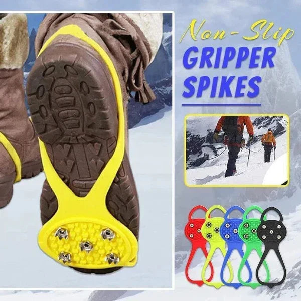 Belro universal non-slip gripper spikes for outdoor use, featuring durable design for enhanced traction on various surfaces.
