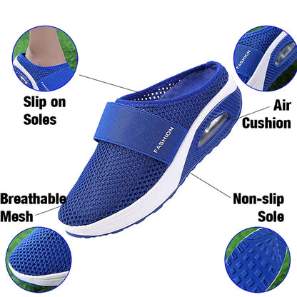 Belro orthopedic wedge sandals with supportive straps, designed as comfortable slippers for everyday wear.