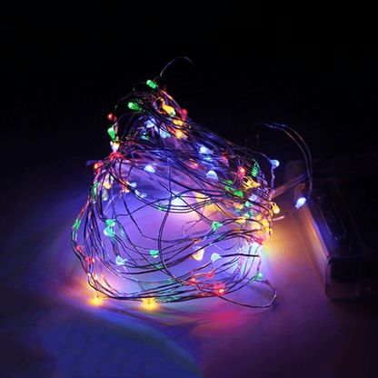 Belro outdoor string solar lights with clear cable, ideal for garden or patio decor, powered by solar energy.
