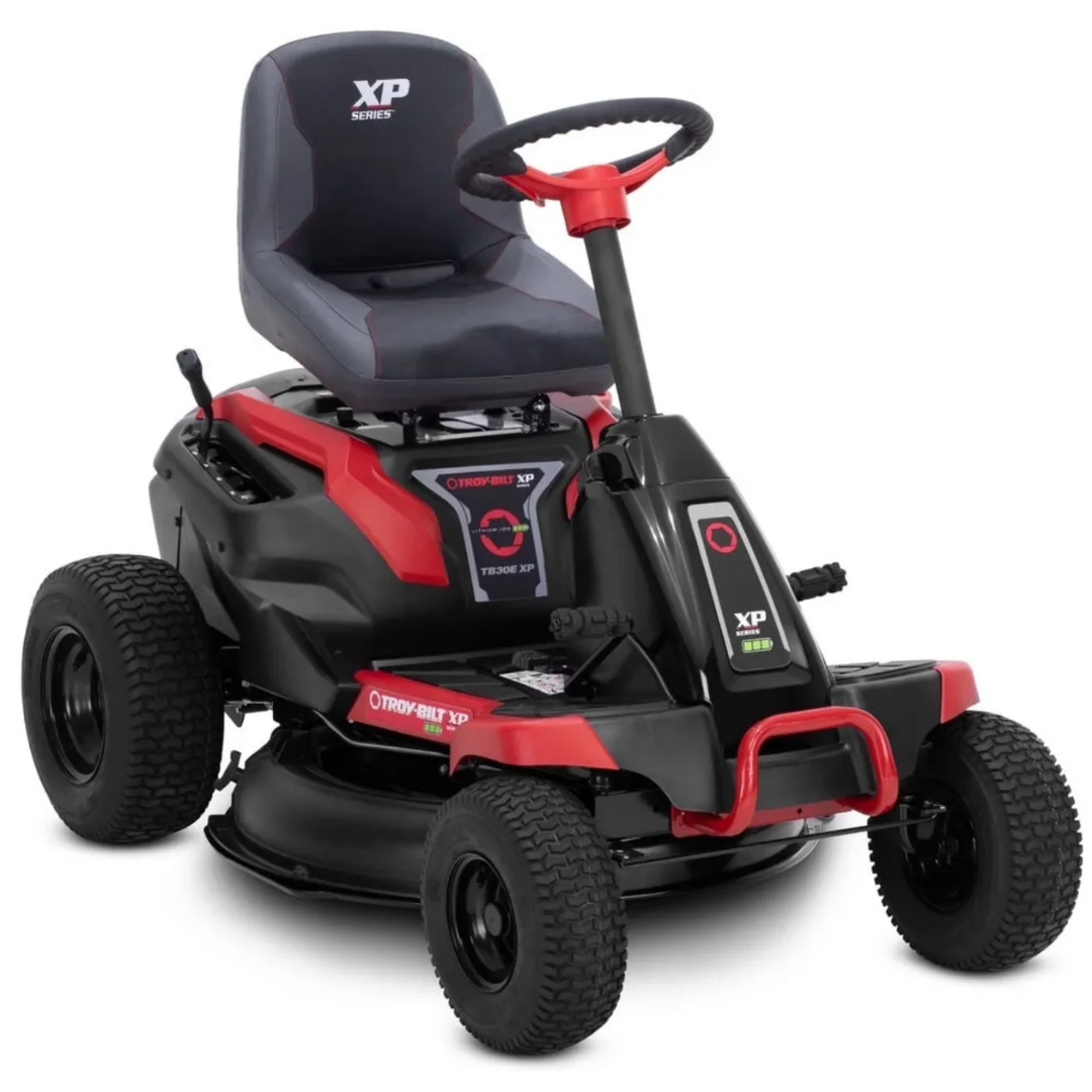 Casavibeo Troy-Bilt TB30E XP 30-inch electric lawn mower with 56-volt lithium-ion battery and cordless design.