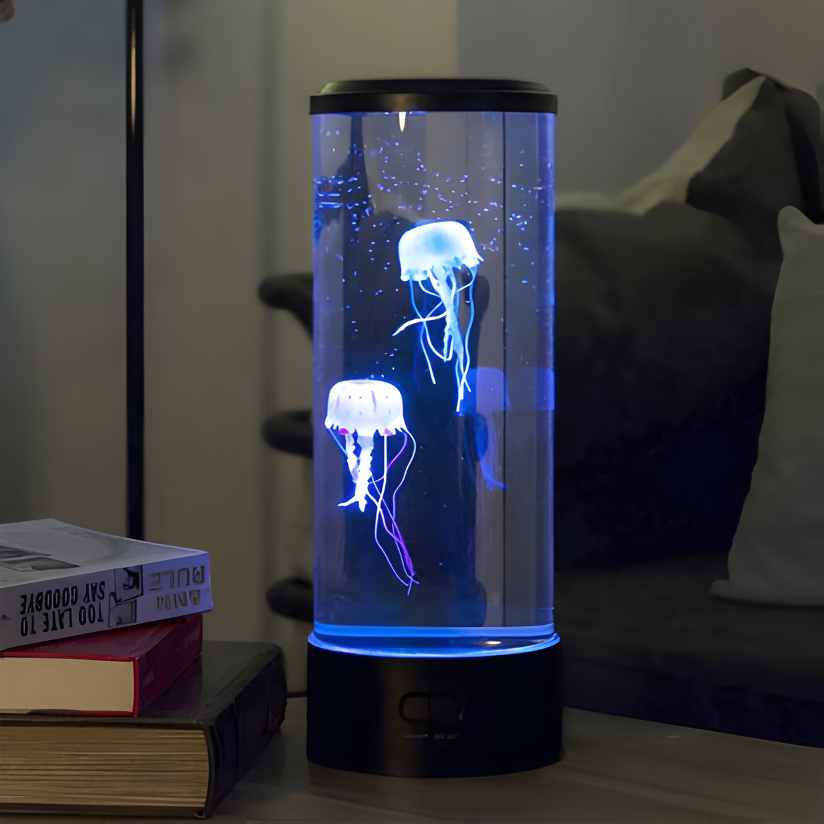 Belro jellyfish lamp creates a calming, ocean-inspired atmosphere for outdoor home and garden decor.