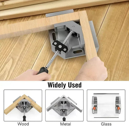 Mivoza Deutschland 90° aluminium corner clamp for precise woodworking and right angle joins in home and living projects
