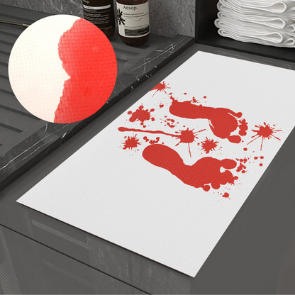 Belro color changing shower mat with vibrant, illuminated surface, designed for bathroom decor and non-slip safety.