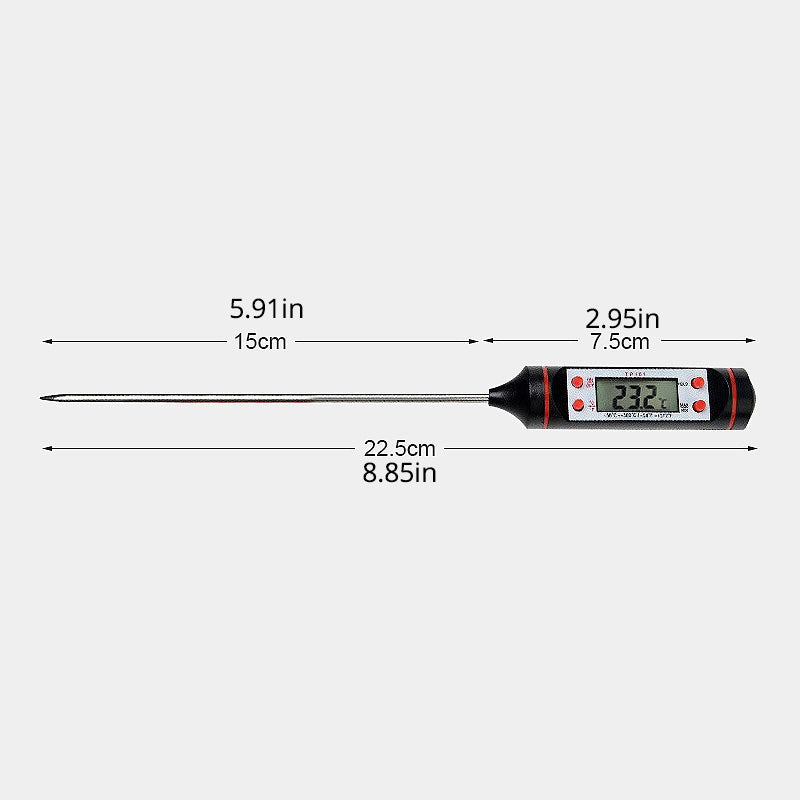 Belro digital cooking thermometer with a sleek display, designed for precise temperature readings in the kitchen.