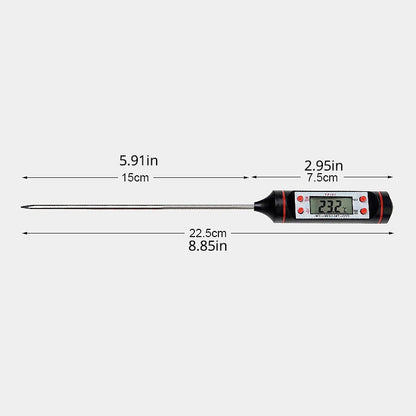 Belro digital cooking thermometer with a sleek display, designed for precise temperature readings in the kitchen.