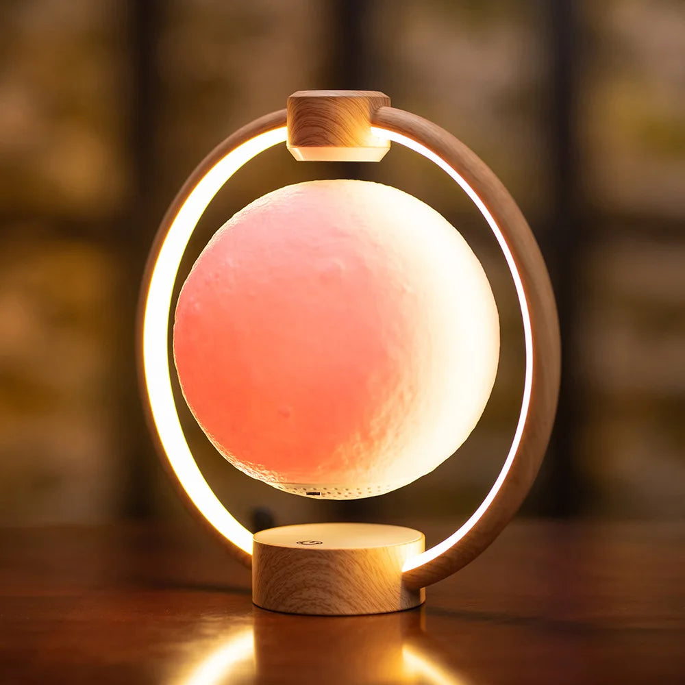 Belro multicolor levitating lantern displaying vibrant colors as a modern, magnetic night light in a sleek electronic lighting design.