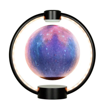 Colorful Belro levitating lantern, an electronic night light with multicolor glowing effect and modern design.