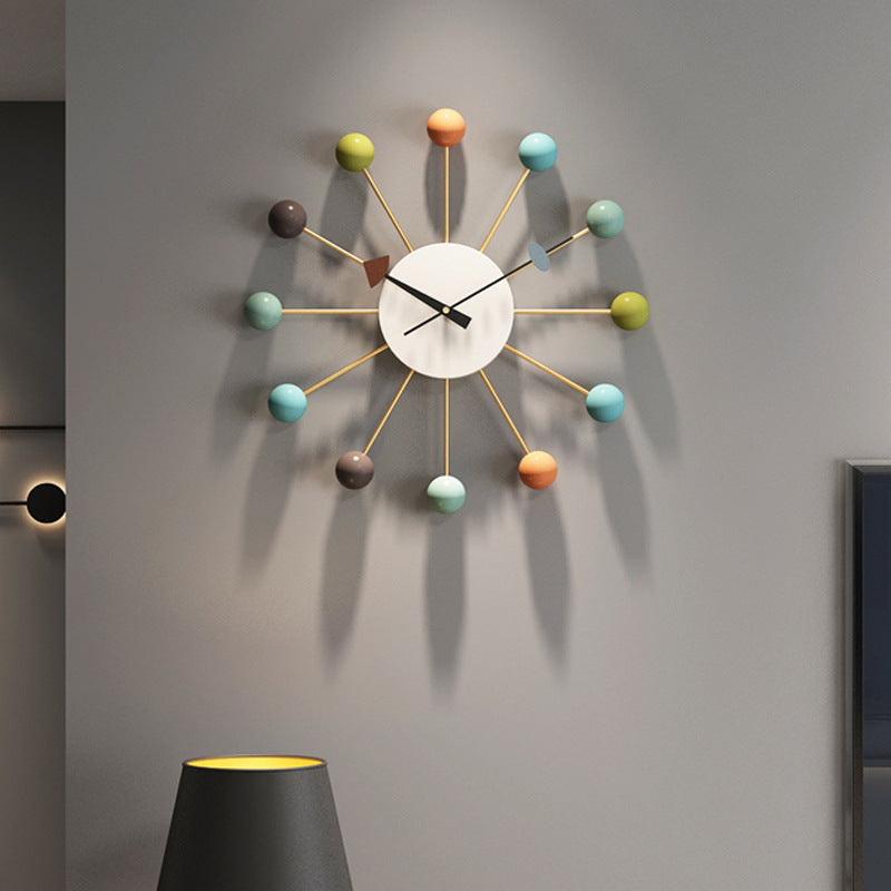 Large decorative Belro silent wall clock with a modern design, suitable for living room wall decor.