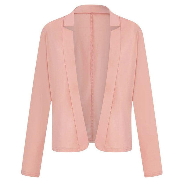 Belro women's short jacket in lightweight fabric, shown in a casual fit with a front zipper and collar, perfect for spring layering.