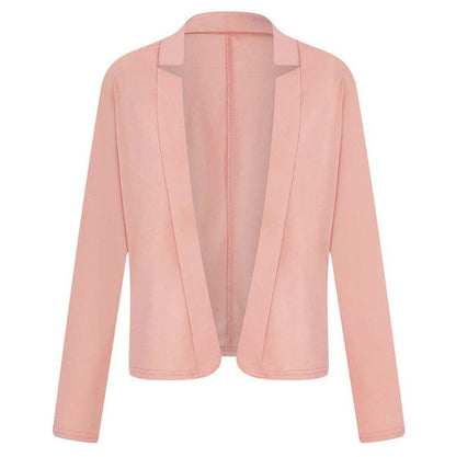 Belro women's short jacket in lightweight fabric, shown in a casual fit with a front zipper and collar, perfect for spring layering.