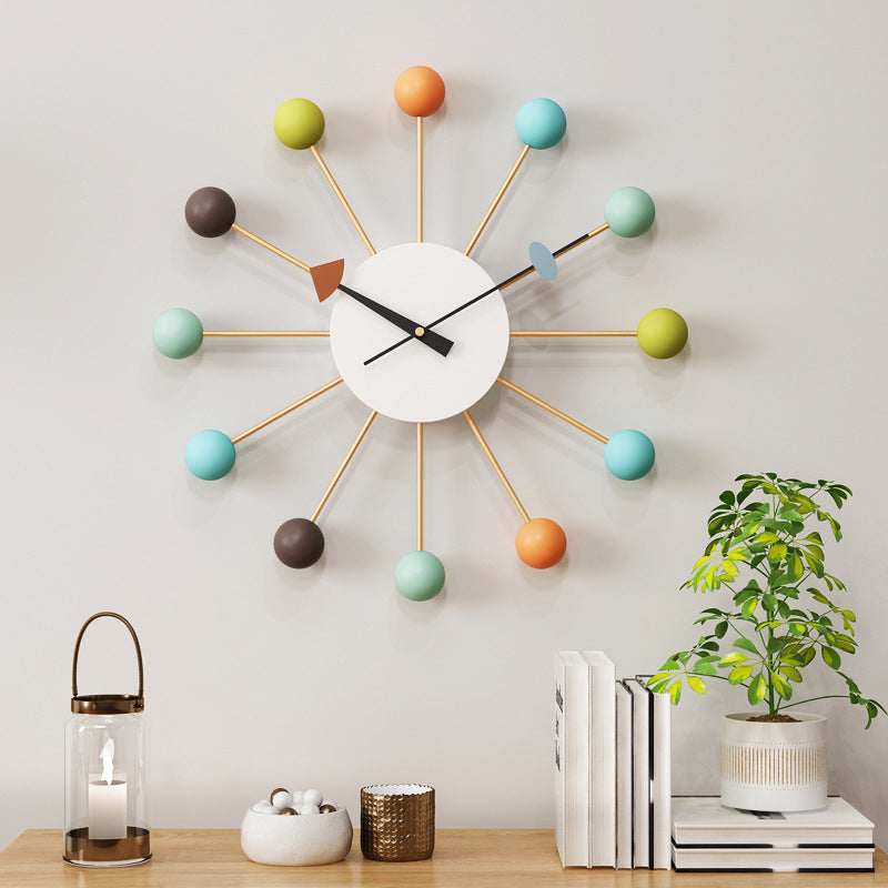 Large silent wall clock by Belro with a decorative design, perfect for living room wall decor and home interior styling.