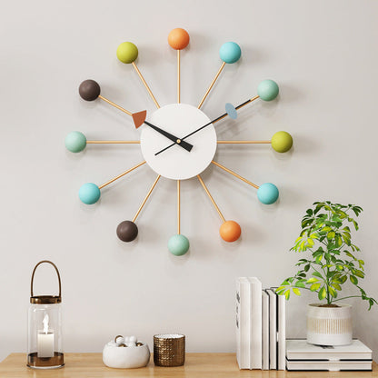 Large silent wall clock by Belro with a decorative design, perfect for living room wall decor and home interior styling.