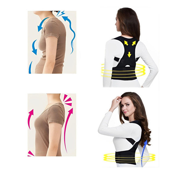 Belro posture corrector suspenders for men and women, adjustable accessory supporting proper back alignment.