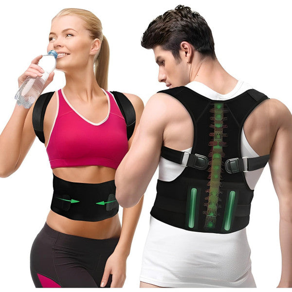 Belro posture corrector suspenders for men and women, adjustable accessory for improved back support and posture alignment.
