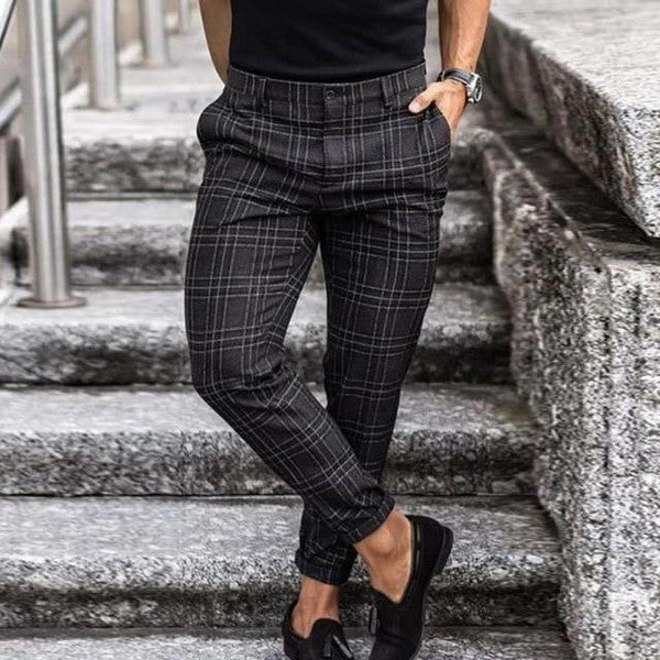 Belro vintage checkered pants featuring classic pattern, tailored fit, and stylish design, perfect for casual or retro outfits.