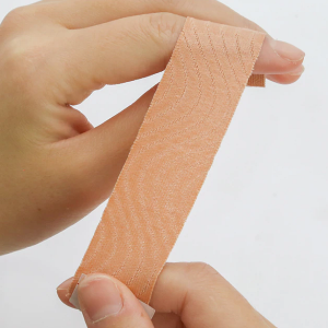 Belro anti-wrinkle face and neck tape for skincare, showing the product applied to smooth skin in a beauty setting.