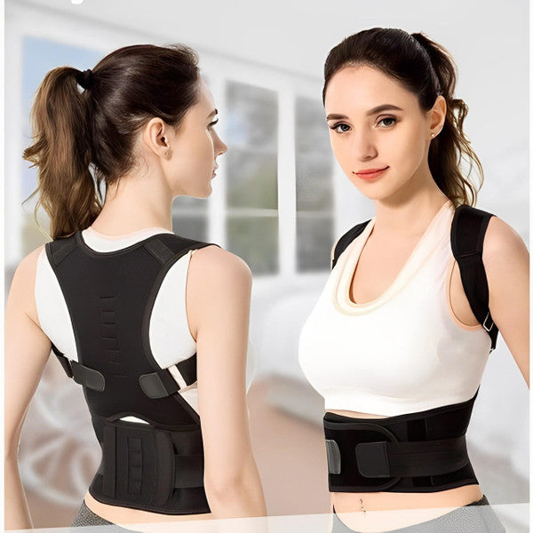 Belro posture corrector suspenders for men and women, adjustable accessories to improve posture and support back alignment.