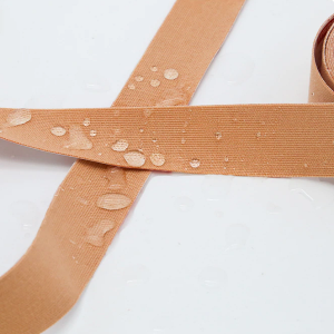 Belro anti-wrinkle face and neck tape for skincare, shown applied smoothly on skin, designed to reduce wrinkles and fine lines.
