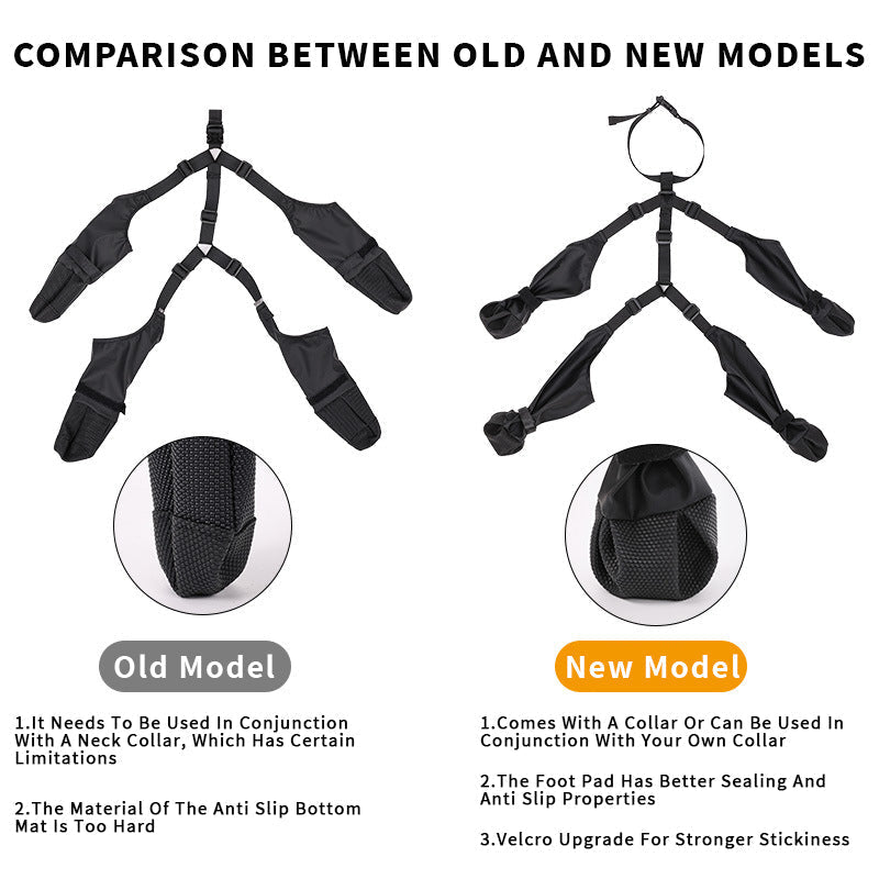 Adjustable Belro dog boots footwear with secure straps, designed to protect paws during outdoor walks.