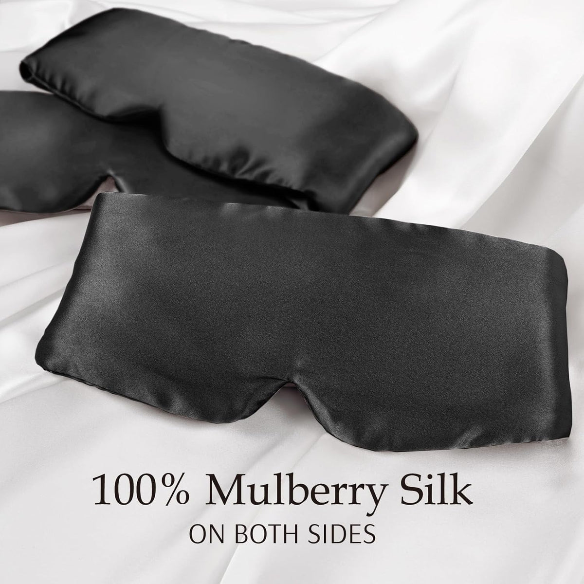 Belro silk sleep mask in soft, luxurious fabric designed for comfortable sleep and eye comfort.
