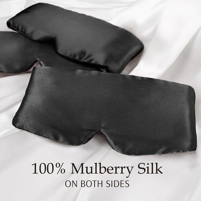 Belro silk sleep mask in soft, luxurious fabric designed for comfortable sleep and eye comfort.