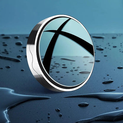 Mivoza adjustable blind spot mirror with wide-angle view, clip-on fit for cars, small detail enhancing rear visibility.