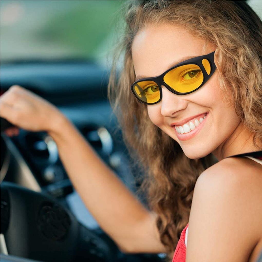 Belro night vision driving glasses with enhanced lenses for clear visibility in low light conditions