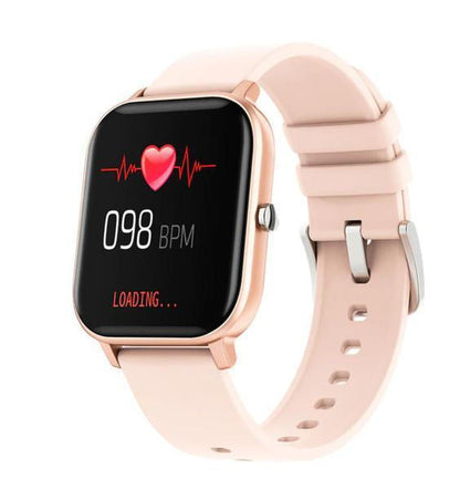 Belro Smart and Sport Connected Watch displaying digital time and fitness tracking features on a black strap.